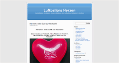Desktop Screenshot of luftballons-herzen.de