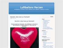 Tablet Screenshot of luftballons-herzen.de
